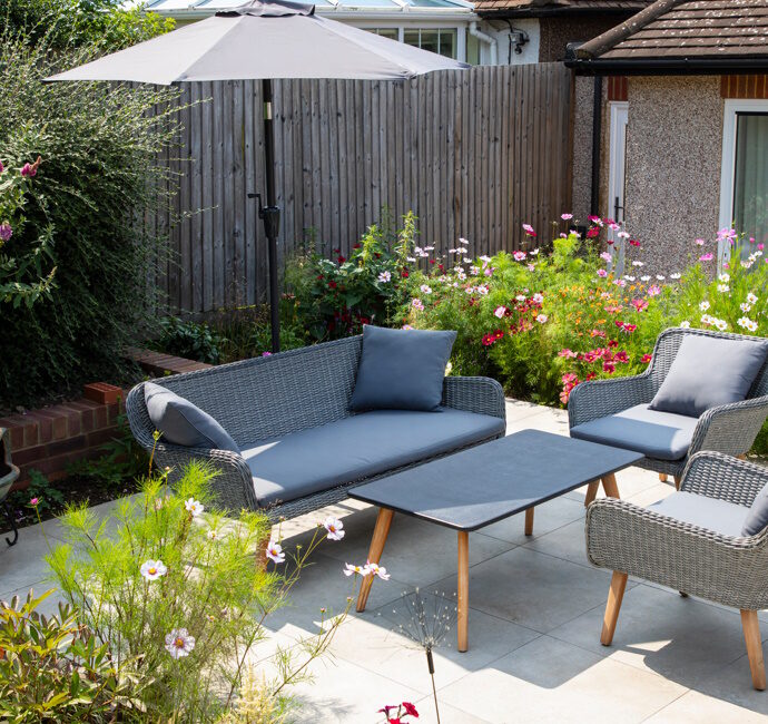 Repointing garden patio